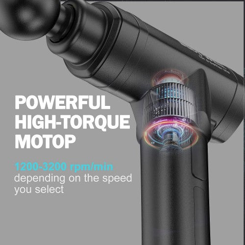 Massage Gun, Deep Tissue Muscle Massager with 5 Adjustable Speeds, 4 Massage Heads for Back Pain, Shoulder, Neck, Muscle Recovery Massage Gun, Deep Tissue Muscle Massager with 5 Adjustable Speeds, 4 Massage Heads for Back Pain, Shoulder, Neck, Muscle Recovery